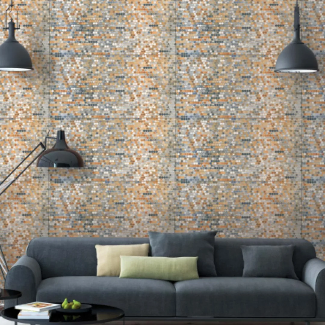 Italica PCR - Mirac Beige, geometric wall tile for bathroom